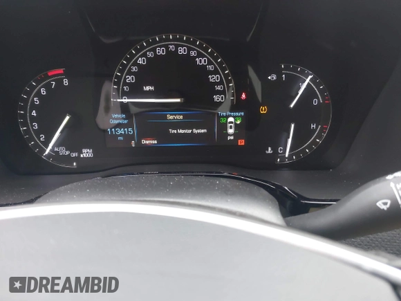 2018 Cadillac XT5 FWD with VIN 1GYKNARS6JZ160993, listed as a IAAI auction lot 41472847 with 113,415 mi miles. Bid and sale history available at carsss.com. Image 7.