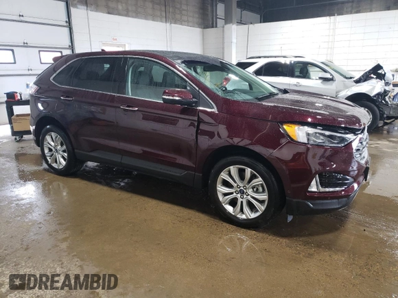2020 Ford Edge Titanium z VIN 2FMPK4K9XLBA59857, wystawiony jako Copart lot #63559295 z przebiegiem Nie podano mil oraz Szkoda całkowita • Salvage title. Historia ofert i sprzedaży dostępna na DreamBid. Obrazek 4.