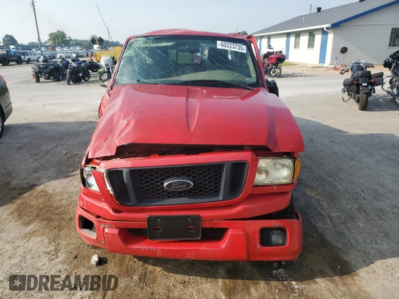 2005 Ford Ranger XLT с VIN 1FTYR44UX5PA43031, выставлен на аукционе Copart как лот 60223735 с пробегом Не указан миль и Списание • Salvage title. История ставок и продаж доступна на DreamBid. Изображение 5.