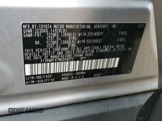 2021 Toyota RAV4 Hybrid XLE with VIN 4T3RWRFV7MU048075, listed as a Copart auction lot 62826975 with 63,347 mi miles and Clean title. Bid and sale history available at DreamBid. Image 13.