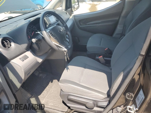 2019 Nissan NV200 S with VIN 3N6CM0KN2KK712545, listed as a Copart auction lot 59191145 with 25,769 mi miles and Salvage title. Bid and sale history available at DreamBid. Image 7.
