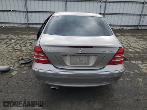 2004 Mercedes-Benz C 230 Kompressor with VIN WDBRF40J54A623277, listed as a Copart auction lot 45769675 with 166,842 mi miles and Salvage Title. Bid and sale history available at DreamBid. Image 6.