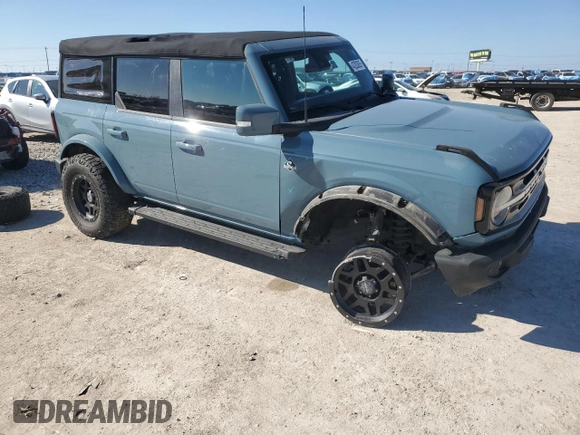 2022 Ford Bronco с VIN 1FMEE5BPXNLB48768, выставлен на аукционе Copart как лот 43203625 с пробегом 75 873 миль миль и Списание • Salvage title. История ставок и продаж доступна на DreamBid. Изображение 4.