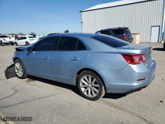 2013 Chevrolet Malibu LTZ with VIN 1G11H5SA7DU123415, listed as a Copart auction lot 46891205 with 133,930 mi miles and Salvage Title. Bid and sale history available at carsss.com. Image 2.