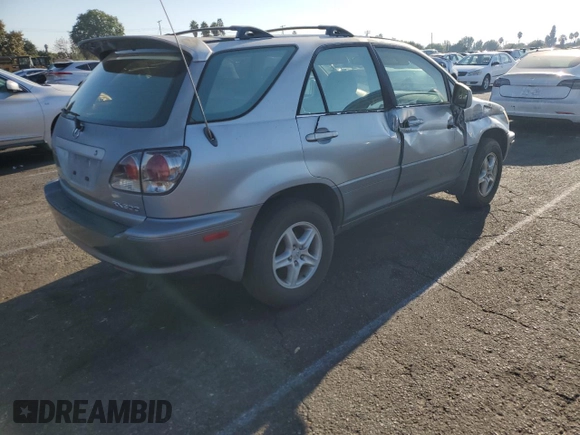 2003 Lexus RX 300 with VIN JTJGF10U730159797, listed as a Copart auction lot 68890164 with 105,797 mi miles and Salvage Title. Bid and sale history available at carsss.com. Image 3.