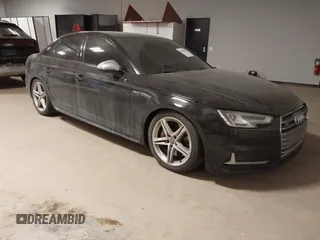 2018 Audi S4 Premium Plus with VIN WAUB4AF46JA122044, listed as a IAAI auction lot 41381802 with 63,602 mi miles. Bid and sale history available at carsss.com. Image 1.