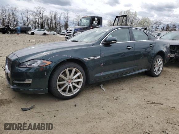 2019 Jaguar XJ with VIN SAJWJ1CDXK8W19559, listed as a Copart auction lot 46617024 with 43,178 mi miles and Salvage Title. Bid and sale history available at carsss.com. Image 1.