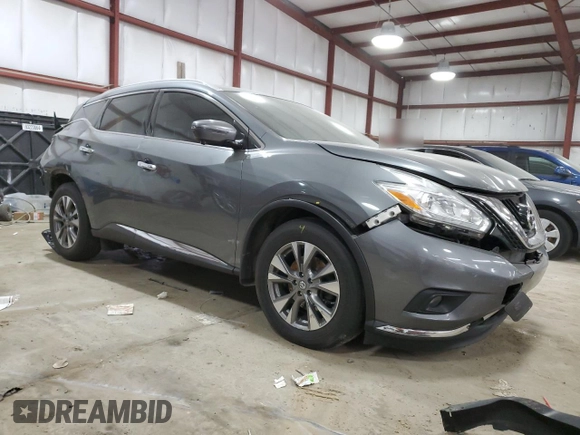 2017 Nissan Murano SL with VIN 5N1AZ2MH9HN184774, listed as a Copart auction lot 47986105 with 153,228 mi miles and Salvage Title. Bid and sale history available at DreamBid. Image 4.