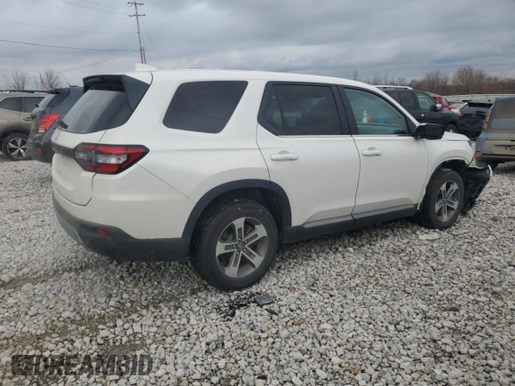 2023 Honda Pilot EX-L 7 Passenger with VIN 5FNYG1H59PB032798, listed as a Copart auction lot 83746674 with 36,806 mi miles and Salvage Title. Bid and sale history available at carsss.com. Image 3.