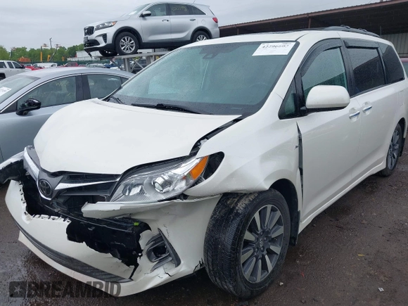 2020 Toyota Sienna XLE with VIN 5TDDZ3DC3LS231666, listed as a IAAI auction lot 42296603 with 49,075 mi miles and . Bid and sale history available at DreamBid. Image 2.