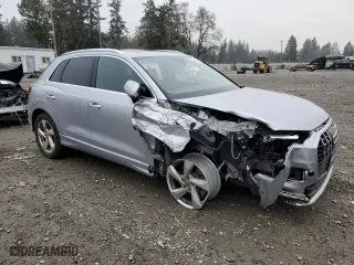 2020 Audi Q3 Premium Plus with VIN WA1BECF37L1081164, listed as a Copart auction lot 88066965 with 77,715 mi miles and Salvage Title. Bid and sale history available at carsss.com. Image 4.