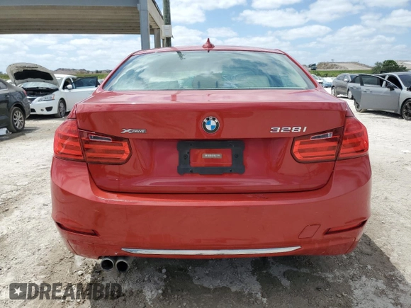 2014 BMW 3 Series 328i xDrive with VIN WBA3B3C59EJ977670, listed as a Copart auction lot 55281475 with 128,937 mi miles and Salvage Title. Bid and sale history available at carsss.com. Image 6.