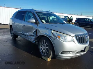 2015 Buick Enclave Leather with VIN 5GAKVBKD5FJ153659, listed as a IAAI auction lot 41295215 with 208,446 mi miles and . Bid and sale history available at carsss.com. Image 1.