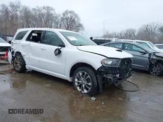 2019 Dodge Durango R/T with VIN 1C4SDJCT7KC576002, listed as a IAAI auction lot 41587519 with 62,344 mi miles and . Bid and sale history available at carsss.com. Image 1.