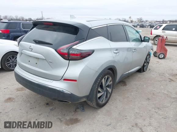 2022 Nissan Murano SL with VIN 5N1AZ2CJXNC108573, listed as a IAAI auction lot 41620603 with 51,717 mi miles and . Bid and sale history available at carsss.com. Image 4.