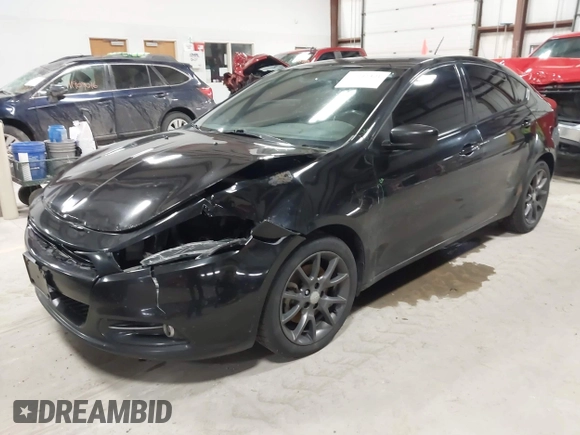2015 Dodge Dart SXT with VIN 1C3CDFBB0FD336028, listed as a IAAI auction lot 41931301 with 129,759 mi miles. Bid and sale history available at carsss.com. Image 2.