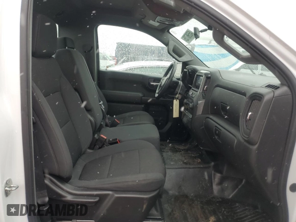 2021 Chevrolet Silverado 1500 Work Truck with VIN 3GCNWAEF8MG344569, listed as a Copart auction lot 46596735 with 57,350 mi miles and Salvage Title. Bid and sale history available at carsss.com. Image 7.