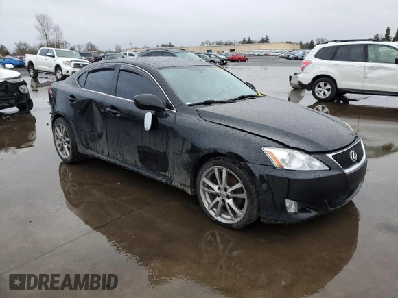 2008 Lexus IS 250 with VIN JTHBK262585063129, listed as a Copart auction lot 44856875 with Not provided miles and Salvage title. Bid and sale history available at DreamBid. Image 4.