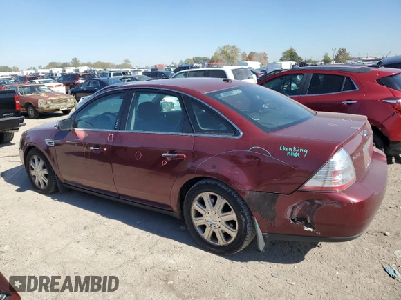 2008 Ford Taurus Limited with VIN 1FAHP25W28G179996, listed as a Copart auction lot 75977554 with 93,077 mi miles and Salvage Title. Bid and sale history available at carsss.com. Image 2.