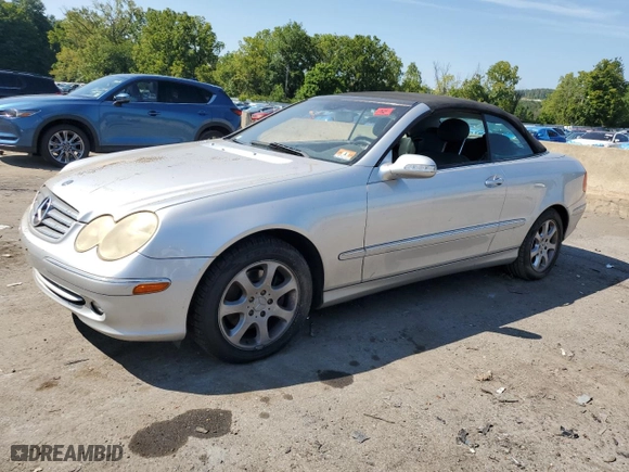 2004 Mercedes-Benz CLK-Class Cabriolet 3.2L with VIN WDBTK65G74T030020, listed as a Copart auction lot 69004654 with 0 mi miles and Salvage Title. Bid and sale history available at carsss.com. Image 1.