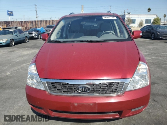 2011 Kia Sedona LX with VIN KNDMG4C75B6410550, listed as a Copart auction lot 76997744 with 74,659 mi miles and Salvage Title. Bid and sale history available at carsss.com. Image 5.