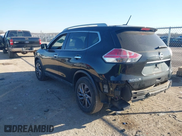 2016 Nissan Rogue SL with VIN 5N1AT2MV8GC741806, listed as a IAAI auction lot 41650432 with 116,978 mi miles and . Bid and sale history available at DreamBid. Image 3.