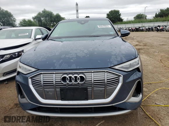 2020 Audi e-tron Sportback Prestige with VIN WA13ABGE0LB034806, listed as a Copart auction lot 63249024 with 52,616 mi miles and Salvage title. Bid and sale history available at DreamBid. Image 5.