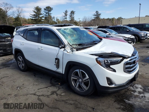 2018 GMC Terrain SLT with VIN 3GKALVEV0JL205498, listed as a Copart auction lot 46434345 with 118,259 mi miles and Salvage Title. Bid and sale history available at DreamBid. Image 4.