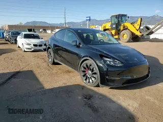 2023 Tesla Model Y Performance with VIN 7SAYGDEF3PF847225, listed as a Copart auction lot 52171135 with 29,724 mi miles and Salvage Title. Bid and sale history available at DreamBid. Image 11.