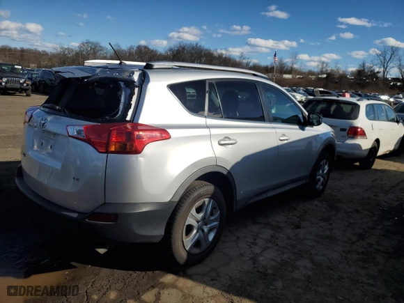 2013 Toyota RAV4 LE with VIN 2T3ZFREV2DW022033, listed as a Copart auction lot 46249175 with 103,836 mi miles and Salvage Title. Bid and sale history available at carsss.com. Image 3.