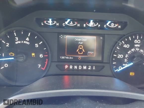 2017 Ford F-150 XL with VIN 1FTEW1EP1HFB84843, listed as a IAAI auction lot 41774804 with 138,748 mi miles. Bid and sale history available at carsss.com. Image 16.