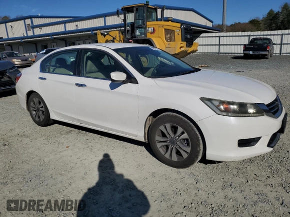 2015 Honda Accord Sedan LX with VIN 1HGCR2F30FA182450, listed as a Copart auction lot 46618085 with 143,876 mi miles and Salvage Title. Bid and sale history available at carsss.com. Image 4.