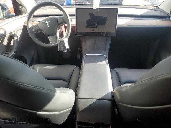2024 Tesla Model Y Long Range with VIN 7SAYGDEE2RA252101, listed as a Copart auction lot 49514675 with 19,399 mi miles and Salvage Title. Bid and sale history available at DreamBid. Image 8.