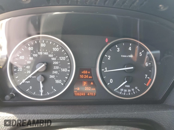 2012 BMW X5 35i with VIN 5UXZV4C5XCL751020, listed as a Copart auction lot 59327845 with 106,249 mi miles and Salvage title. Bid and sale history available at DreamBid. Image 9.