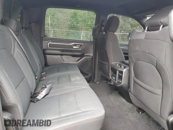 2021 Ram 1500 Big Horn with VIN 1C6RRFFGXMN590468, listed as a Copart auction lot 61042615 with 44,518 mi miles and Salvage title. Bid and sale history available at DreamBid. Image 10.