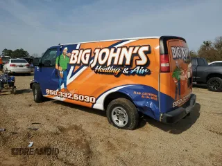 2017 Chevrolet Express Cargo Van with VIN 1GCWGAFF2H1246478, listed as a Copart auction lot 41787405 with 153,907 mi miles and Salvage Title. Bid and sale history available at carsss.com. Image 2.
