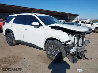 2023 Nissan Pathfinder SV with VIN 5N1DR3BA7PC249611, listed as a IAAI auction lot 41407045 with 35,383 mi miles. Bid and sale history available at carsss.com. Image 1.