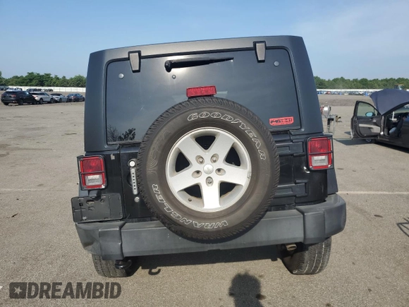 2018 Jeep Wrangler JK Unlimited Sport S with VIN 1C4BJWDG0JL811667, listed as a Copart auction lot 63179784 with 81,860 mi miles and Salvage Title. Bid and sale history available at carsss.com. Image 6.