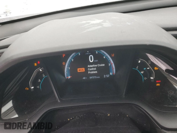 2020 Honda Civic Sedan LX with VIN 2HGFC2F63LH557530, listed as a Copart auction lot 46026685 with 47,272 mi miles and Salvage Title. Bid and sale history available at carsss.com. Image 9.