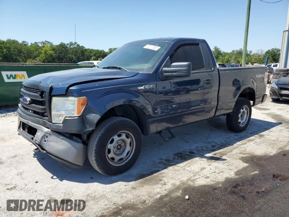 2013 Ford F-150 XL with VIN 1FTMF1EM0DKG19502, listed as a Copart auction lot 52917355 with 164,751 mi miles and Salvage Title. Bid and sale history available at carsss.com. Image 1.