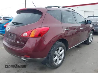 2009 Nissan Murano SL with VIN JN8AZ18WX9W132934, listed as a IAAI auction lot 41891283 with Not Provided miles and . Bid and sale history available at DreamBid. Image 4.