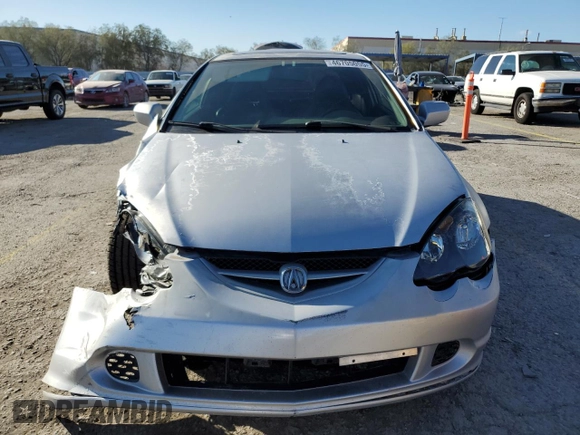 2002 Acura RSX Type S with VIN JH4DC53042C020379, listed as a Copart auction lot 46705055 with 143,245 mi miles and Salvage Title. Bid and sale history available at carsss.com. Image 5.