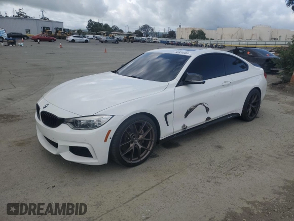 2015 BMW 4 Series 435i with VIN WBA3R1C51FK194208, listed as a Copart auction lot 50920225 with 114,894 mi miles and Salvage title. Bid and sale history available at DreamBid. Image 1.