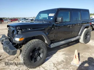 2022 Jeep Wrangler Unlimited Sport with VIN 1C4HJXDG4NW206622, listed as a Copart auction lot 47971005 with 62,240 mi miles and Salvage Title. Bid and sale history available at DreamBid. Image 1.