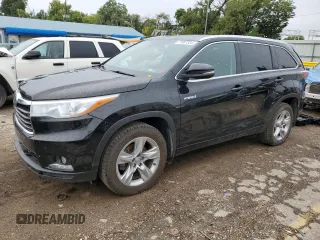 2015 Toyota Highlander Hybrid Limited with VIN 5TDDCRFH0FS008504, listed as a Copart auction lot 71967334 with 178,880 mi miles and Salvage Title. Bid and sale history available at carsss.com. Image 1.