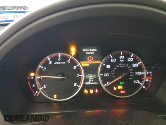2020 Acura ILX w/Premium/A-SPEC Pkg with VIN 19UDE2F81LA009110, listed as a Copart auction lot 41711785 with 50,266 mi miles and Salvage Title. Bid and sale history available at carsss.com. Image 9.