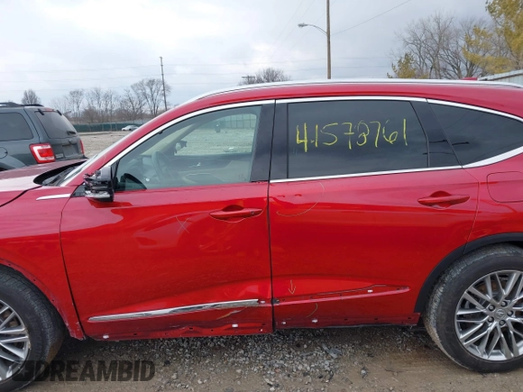 2023 Acura MDX w/Advance Package with VIN 5J8YE1H86PL035592, listed as a IAAI auction lot 41578761 with 18,802 mi miles. Bid and sale history available at carsss.com. Image 14.