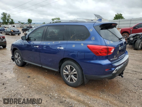 2020 Nissan Pathfinder S z VIN 5N1DR2AM1LC619287, wystawiony jako Copart lot #55722755 z przebiegiem Nie podano mil oraz Szkoda całkowita • Salvage title. Historia ofert i sprzedaży dostępna na DreamBid. Obrazek 2.