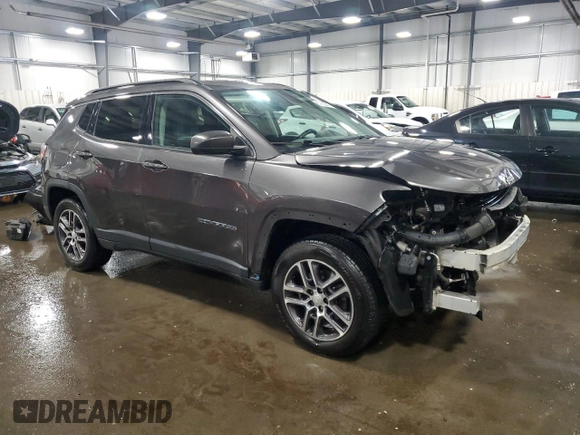 2017 Jeep Compass Latitude with VIN 3C4NJDBBXHT692968, listed as a Copart auction lot 57858445 with 145,838 mi miles and Salvage title. Bid and sale history available at DreamBid. Image 4.