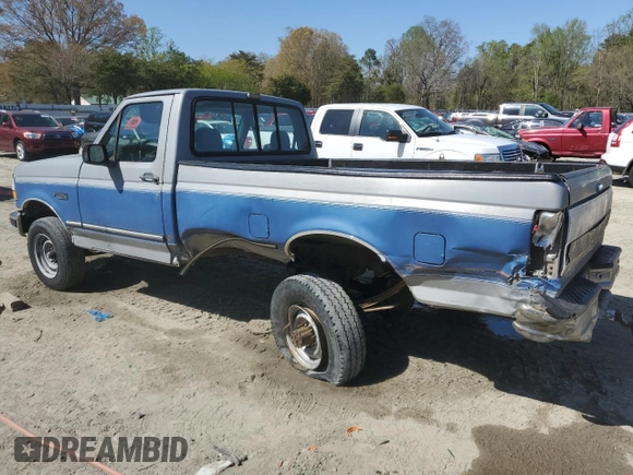 1993 Ford F-250 with VIN 2FTHF25H2PCA20717, listed as a Copart auction lot 53087425 with 246,044 mi miles and Salvage Title. Bid and sale history available at carsss.com. Image 2.